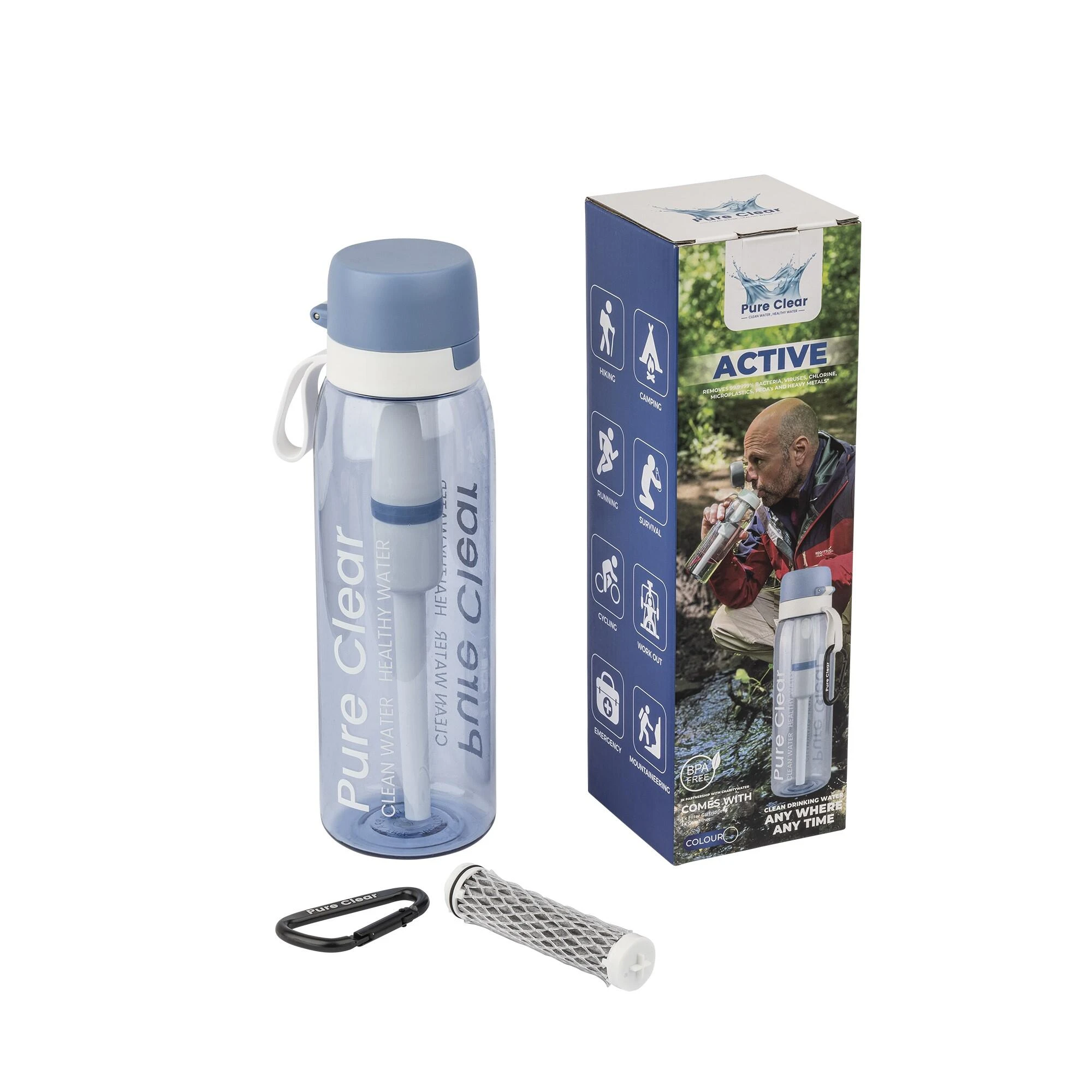 Pure Clear Active Filter Water Bottle 17 Pure Clear Active Filter Water Bottle - Image 15