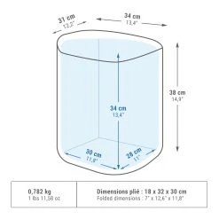 Quechua FLEXIBLE CAMPING COOL BOX - 20L -Alphanova Shop k09ecd588bab244c595b13d92d921877e