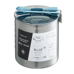 Forclaz Stainless Steel 2 Person Cooking Set 1.6L 33 Forclaz Stainless Steel 2 Person Cooking Set 1.6L -Alphanova Shop k1e4b7576c5d355d320828b3827621564