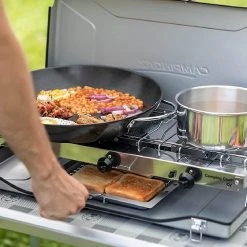 Campingaz Double Burner And Grill Chef Folding CV Stove -Alphanova Shop k350aa44865165c2c1950ab16a553eb0a