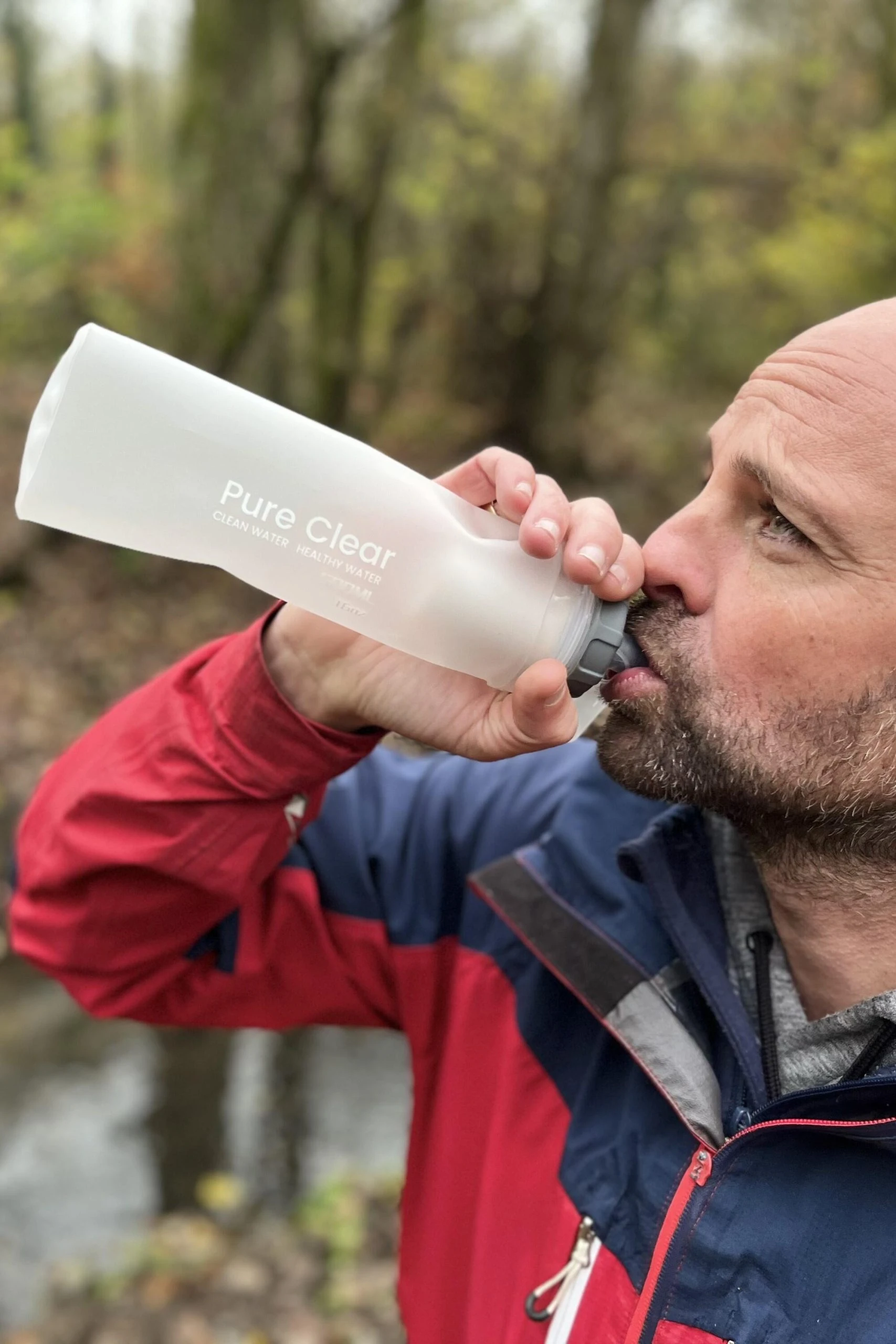 Pure Clear Collapsible Squeeze Water Filter Bottle - Advanced Water Filtration 3 Pure Clear Collapsible Squeeze Water Filter Bottle - Advanced Water Filtration - Image 2