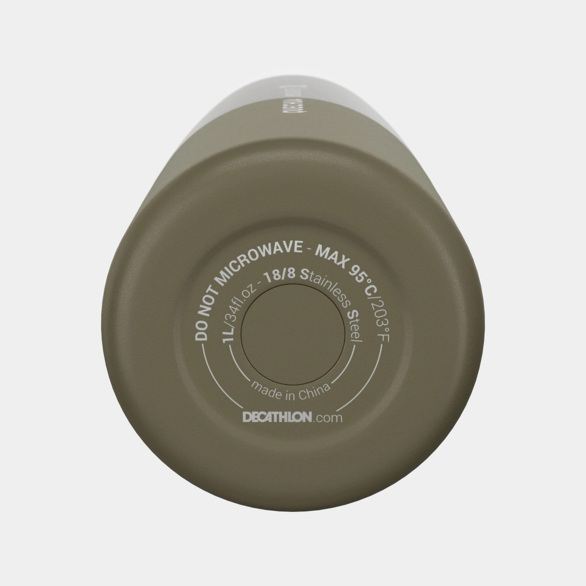 Quechua Isothermal Stainless Steel Hiking Flask MH500 1 L Khaki 12 Quechua Isothermal Stainless Steel Hiking Flask MH500 1 L Khaki - Image 10