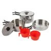 Regatta Great Outdoors Compact Steel Camping Cooking Set (Silver) -Alphanova Shop k7e59f7f9f2dc11f44f22e09b86bad0c2 1