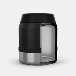 Quechua Stainless Steel Isothermal Food Box For Hiking MH500 0.8 L With Bowl Black -Alphanova Shop k9f40abb231a9b0315e9797b5a6166181