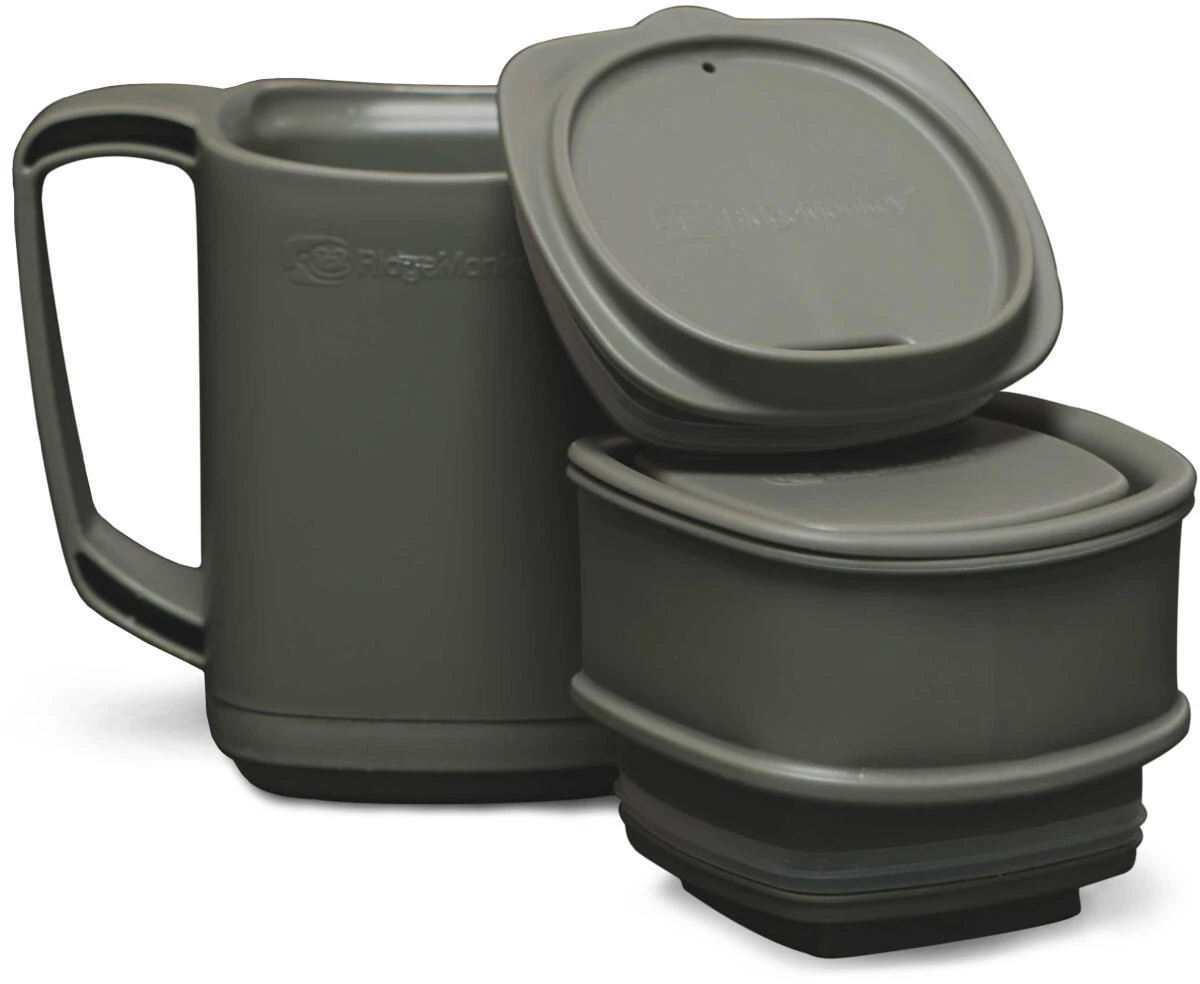 Ridge Monkey RidgeMonkey ThermoMug DLX Brew Set Green (RM419) 4 Ridge Monkey RidgeMonkey ThermoMug DLX Brew Set Green (RM419) - Image 2