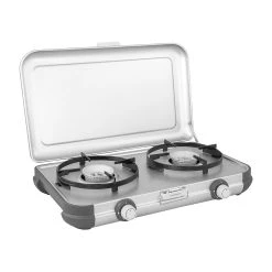 Campingaz 2 Hob Camping Stove Kitchen Kit CV, With Hose And Regulator