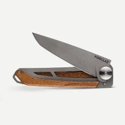 Forclaz Folding Knife With Wooden Handle MT500